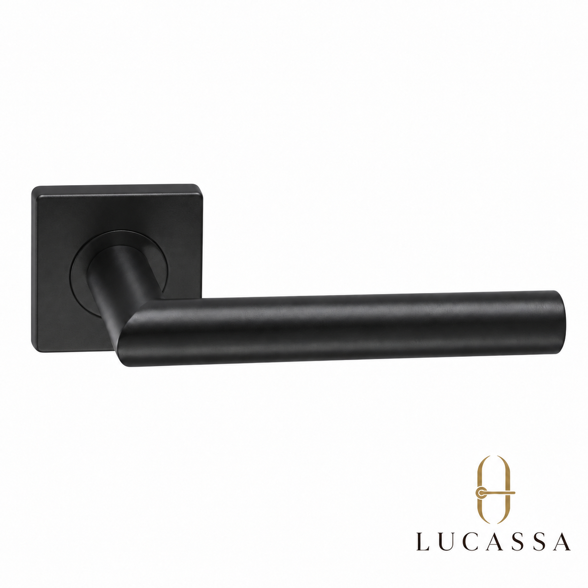 Lucassa deurkruk Linea Quadro - Mat Zwart