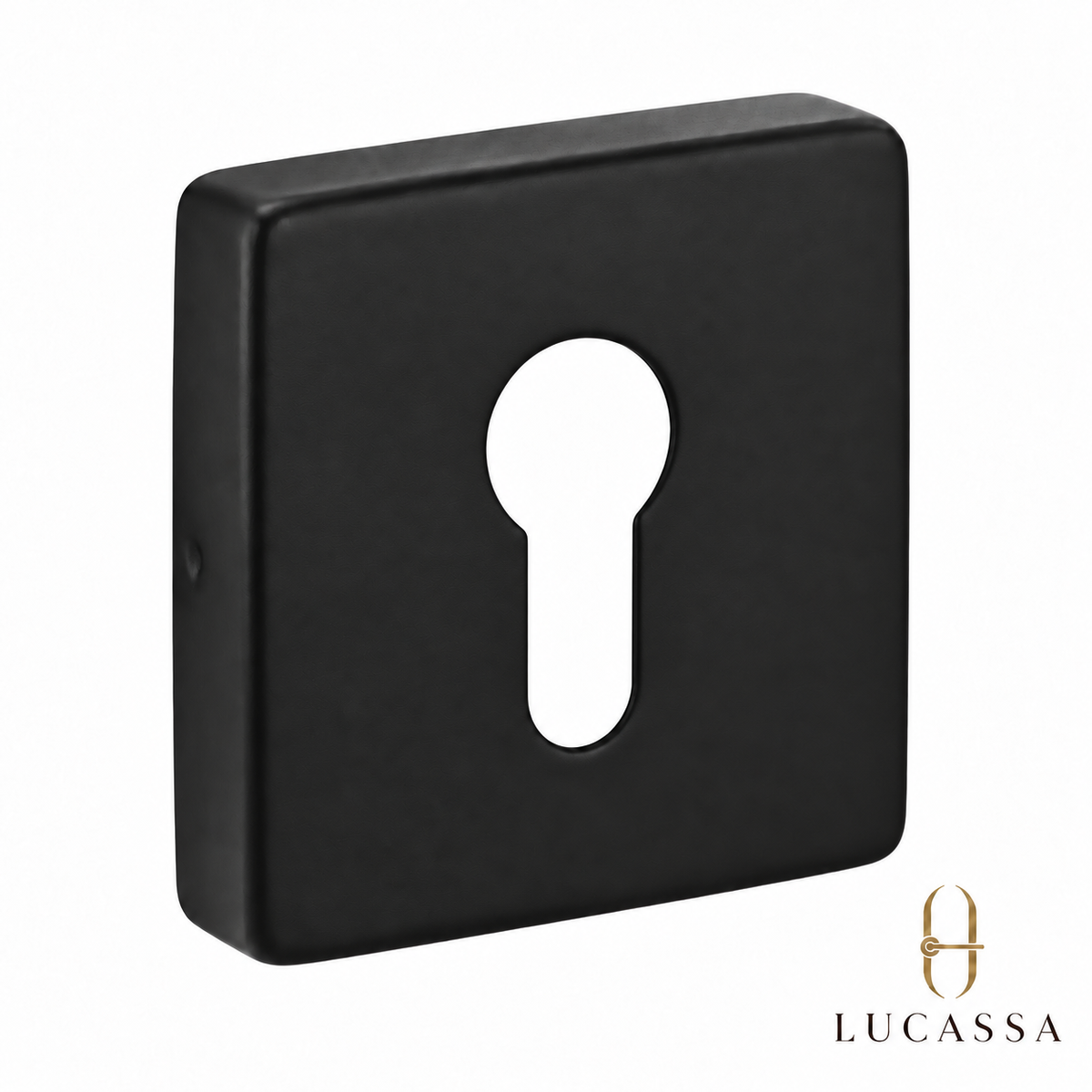 Lucassa cilinderrozet Linea Quadro - Mat Zwart