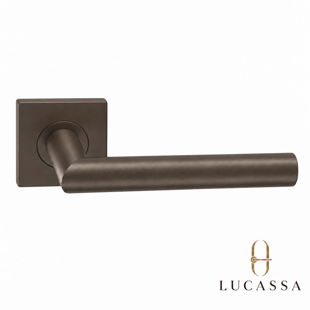 Lucassa deurkruk Linea Quadro - Brons