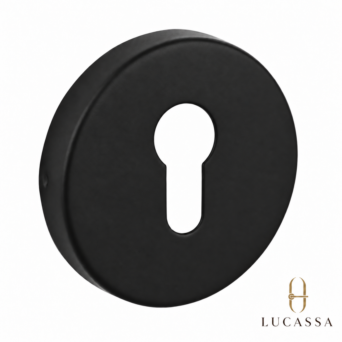 Lucassa cilinderrozet Linea Rondo - Mat Zwart